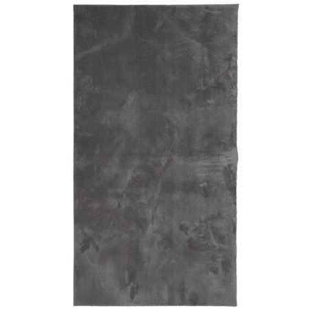 vidaXL Tappeto a Pelo Corto HUARTE Morbido Lavabile Antracite 60x110cm