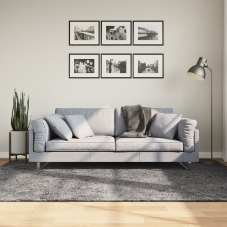 vidaXL Tappeto Pelo Corto HUARTE Morbido Lavabile Antracite 160x230 cm