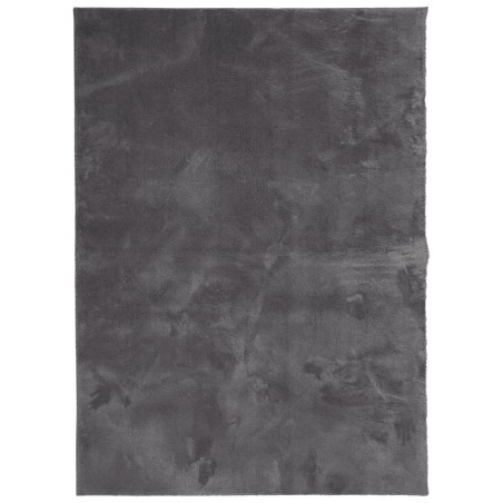 vidaXL Tappeto Pelo Corto HUARTE Morbido Lavabile Antracite 160x230 cm