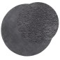 vidaXL Tappeto a Pelo Corto HUARTE Morbido e Lavabile Antracite Ø 80cm