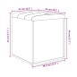 vidaXL Panca Portaoggetti Bianca 42x42x45 cm in Legno Multistrato vidaXL Panca Portaoggetti Bianca 42x42x45 cm in Legno Multistrato