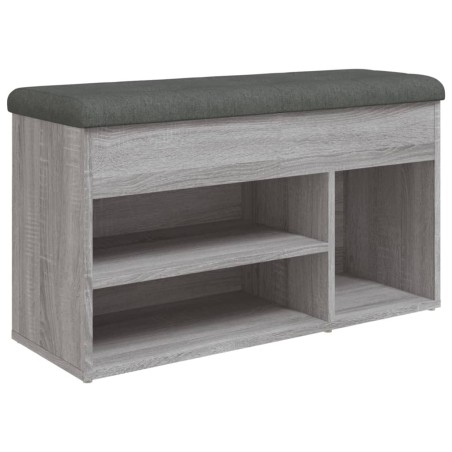 vidaXL Panca Porta Scarpe Grigio Sonoma 82x32x45,5cm Legno Multistrato