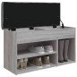 vidaXL Panca Porta Scarpe Grigio Sonoma 82x32x45,5cm Legno Multistrato