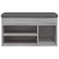 vidaXL Panca Porta Scarpe Grigio Sonoma 82x32x45,5cm Legno Multistrato