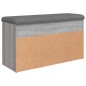 vidaXL Panca Porta Scarpe Grigio Sonoma 82x32x45,5cm Legno Multistrato