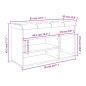 vidaXL Panca Porta Scarpe Grigio Sonoma 82x32x45,5cm Legno Multistrato