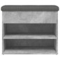 vidaXL Panca Porta Scarpe Grigio Cemento 62x32x50cm Legno Multistrato