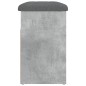 vidaXL Panca Porta Scarpe Grigio Cemento 62x32x50cm Legno Multistrato