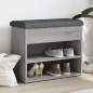 vidaXL Panca Porta Scarpe Grigio Sonoma 62x32x50 cm Legno Multistrato