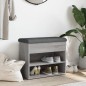 vidaXL Panca Porta Scarpe Grigio Sonoma 62x32x50 cm Legno Multistrato