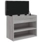vidaXL Panca Porta Scarpe Grigio Sonoma 62x32x50 cm Legno Multistrato