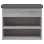 vidaXL Panca Porta Scarpe Grigio Sonoma 62x32x50 cm Legno Multistrato