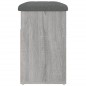 vidaXL Panca Porta Scarpe Grigio Sonoma 62x32x50 cm Legno Multistrato