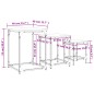 vidaXL Tavolini Salotto Impilabili 3pz Grigio Sonoma Legno Multistrato vidaXL Tavolini Salotto Impilabili 3pz Grigio Sonoma Legno Multistrato