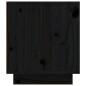Mobile Porta TV Nera 110x35x40,5 cm in Legno Massello di Pino Mobile Porta TV Nera 110x35x40,5 cm in Legno Massello di Pino