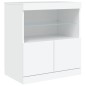 vidaXL Credenza con Luci LED Bianca 142,5x37x67 cm vidaXL Credenza con Luci LED Bianca 142,5x37x67 cm
