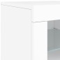 vidaXL Credenza con Luci LED Bianca 142,5x37x67 cm vidaXL Credenza con Luci LED Bianca 142,5x37x67 cm
