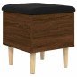 vidaXL Panca Portaoggetti Rovere Marrone 42x42x46 cm Legno Multistrato vidaXL Panca Portaoggetti Rovere Marrone 42x42x46 cm Legno Multistrato