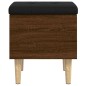 vidaXL Panca Portaoggetti Rovere Marrone 42x42x46 cm Legno Multistrato vidaXL Panca Portaoggetti Rovere Marrone 42x42x46 cm Legno Multistrato