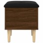 vidaXL Panca Portaoggetti Rovere Marrone 42x42x46 cm Legno Multistrato vidaXL Panca Portaoggetti Rovere Marrone 42x42x46 cm Legno Multistrato