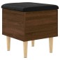 vidaXL Panca Portaoggetti Rovere Marrone 42x42x46 cm Legno Multistrato vidaXL Panca Portaoggetti Rovere Marrone 42x42x46 cm Legno Multistrato
