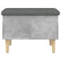 vidaXL Panca Portaoggetti Grigio Cemento 62x42x46 cm Legno Multistrato vidaXL Panca Portaoggetti Grigio Cemento 62x42x46 cm Legno Multistrato