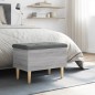 vidaXL Panca Portaoggetti Grigio Sonoma 62x42x46 cm Legno Multistrato vidaXL Panca Portaoggetti Grigio Sonoma 62x42x46 cm Legno Multistrato