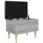 vidaXL Panca Portaoggetti Grigio Sonoma 62x42x46 cm Legno Multistrato vidaXL Panca Portaoggetti Grigio Sonoma 62x42x46 cm Legno Multistrato