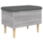 vidaXL Panca Portaoggetti Grigio Sonoma 62x42x46 cm Legno Multistrato vidaXL Panca Portaoggetti Grigio Sonoma 62x42x46 cm Legno Multistrato