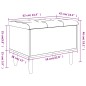 vidaXL Panca Portaoggetti Grigio Sonoma 62x42x46 cm Legno Multistrato vidaXL Panca Portaoggetti Grigio Sonoma 62x42x46 cm Legno Multistrato