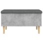 vidaXL Panca Portaoggetti Grigio Cemento 82x42x46 cm Legno Multistrato vidaXL Panca Portaoggetti Grigio Cemento 82x42x46 cm Legno Multistrato