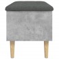 vidaXL Panca Portaoggetti Grigio Cemento 82x42x46 cm Legno Multistrato vidaXL Panca Portaoggetti Grigio Cemento 82x42x46 cm Legno Multistrato