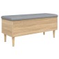 vidaXL Panca Portaoggetti Rovere Sonoma 102x42x46 cm Legno Multistrato vidaXL Panca Portaoggetti Rovere Sonoma 102x42x46 cm Legno Multistrato