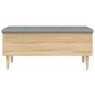 vidaXL Panca Portaoggetti Rovere Sonoma 102x42x46 cm Legno Multistrato vidaXL Panca Portaoggetti Rovere Sonoma 102x42x46 cm Legno Multistrato