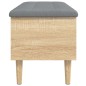 vidaXL Panca Portaoggetti Rovere Sonoma 102x42x46 cm Legno Multistrato vidaXL Panca Portaoggetti Rovere Sonoma 102x42x46 cm Legno Multistrato