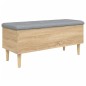 vidaXL Panca Portaoggetti Rovere Sonoma 102x42x46 cm Legno Multistrato vidaXL Panca Portaoggetti Rovere Sonoma 102x42x46 cm Legno Multistrato
