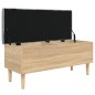 vidaXL Panca Portaoggetti Rovere Sonoma 102x42x46 cm Legno Multistrato vidaXL Panca Portaoggetti Rovere Sonoma 102x42x46 cm Legno Multistrato