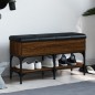 vidaXL Panca per Scarpe Rovere Marrone 82x32x45 cm Legno Multistrato