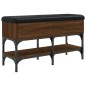 vidaXL Panca per Scarpe Rovere Marrone 82x32x45 cm Legno Multistrato