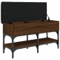 vidaXL Panca per Scarpe Rovere Marrone 82x32x45 cm Legno Multistrato
