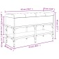 vidaXL Panca per Scarpe Rovere Marrone 82x32x45 cm Legno Multistrato
