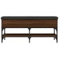 vidaXL Panca Porta Scarpe Rovere Marrone 102x35x45cm Legno Multistrato