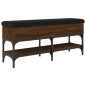 vidaXL Panca Porta Scarpe Rovere Marrone 102x35x45cm Legno Multistrato