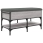 vidaXL Panca Porta Scarpe Grigio Sonoma 82x42x45 cm Legno Multistrato