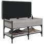 vidaXL Panca Porta Scarpe Grigio Sonoma 82x42x45 cm Legno Multistrato