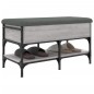 vidaXL Panca Porta Scarpe Grigio Sonoma 82x42x45 cm Legno Multistrato