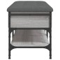 vidaXL Panca Porta Scarpe Grigio Sonoma 82x42x45 cm Legno Multistrato