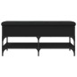 vidaXL Panca Porta Scarpe Nera 102x42x45 cm in Legno Multistrato