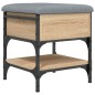 vidaXL Panca Porta Scarpe Rovere Sonoma 42x42x45 cm Legno Multistrato