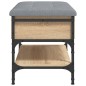 vidaXL Panca Porta Scarpe Rovere Sonoma 62x42x45 cm Legno Multistrato